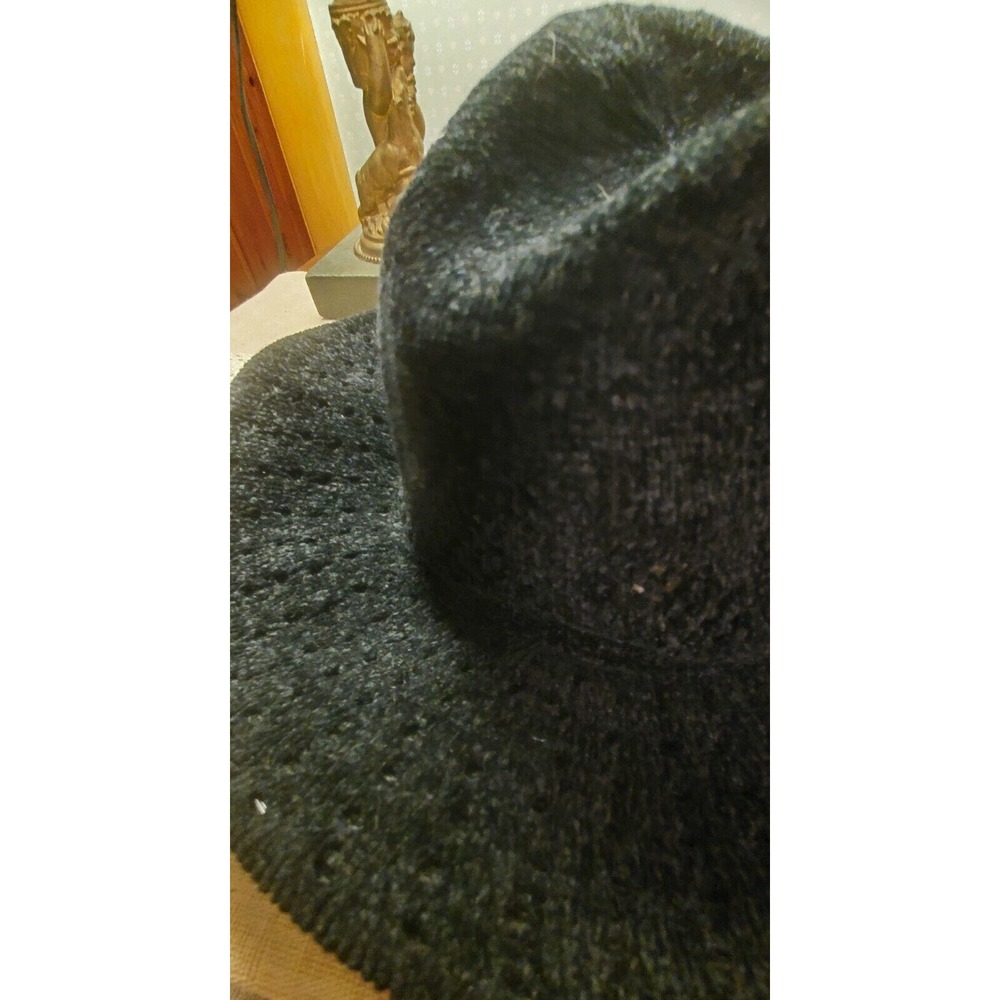 Four Buttons by San Diego Hat Co. 203936 Womens Hat Black BOHO Soft Wired Rim - Picture 5 of 10
